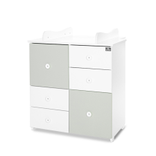 Lorelli Cupboard pelenkázó komód - White & Milky Green ÚJ pelenkázó