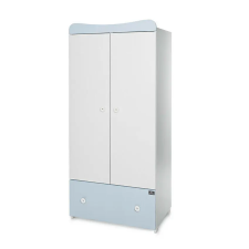 Lorelli Exclusive szekrény - White &amp;amp; Baby Blue / Fehér &amp;amp; Babakék gyermekbútor
