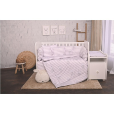 Lorelli Lorelli ágynemű garnitúra Trend kombi ágyhoz - Grey Striped babaágynemű, babapléd