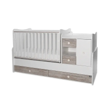 Lorelli Mini Max kombi ágy 190x72 - White Artwood New kiságy, babaágy