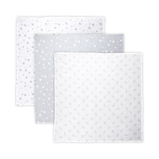 Lorelli muszlin takaró 80x80 cm - Trio Grey Mix babaágynemű, babapléd