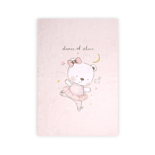 Lorelli Paplan huzat 140x95cm - Pink Ballerina Bear babaágynemű, babapléd
