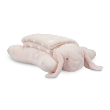 Lorelli Poffy Duo takaró 75x90 cm párnával 45x30 cm - Peach Bunny babaágynemű, babapléd