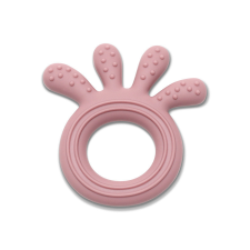 Lorelli Polip természetes szilikon rágóka - Deep Pink rágóka