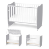 Lorelli Stars ringatható kiságy 60x120 - White / Stone Gray