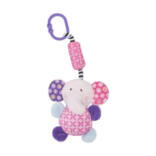  Lorelli Toys Campanula plüss babakocsi játék - pink elefánt bébijáték babakocsira