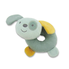 Lorelli Toys Csörgő fánk - Zöld Kutya készségfejlesztő