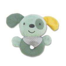 Lorelli Toys Plüss csörgő karika - Zöld Kutya készségfejlesztő