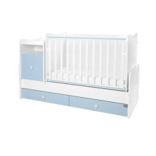 Lorelli Trend PLUS kombi ágy 70x165 - White Baby Blue kiságy, babaágy