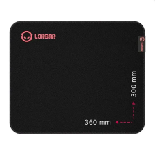 LORGAR Lorgar Main 323 360x300x3mm fekete/piros egérpad egérpad