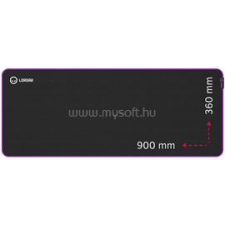 LORGAR Main 319 900x360x3mm fekete/lila egérpad (LRG-GMP319) egérpad