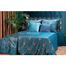  Lotos1 prémium ágyneműhuzat Sötétkék/mézsárga 160x200 cm - 70x80 cm 2db lakástextília