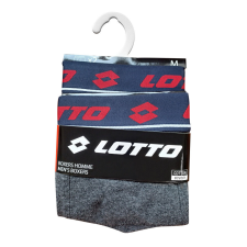 Lotto férfi pamut boxeralsó - 2 db/csomag - sötétszürke - XXL férfi alsó