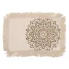  Lótusz Mandala Párnahuzat - 30x50cm - bronz