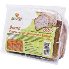  Love Diet gluténmentes rusztikus barna kenyér 235g gluténmentes termék