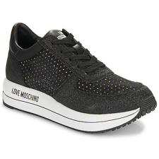 Love moschino Rövid szárú edzőcipők STRASS MESH   GLITTER Fekete 37 női cipő