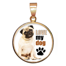 Love My Dog 2. medál lánccal vagy kulcstartóval nyaklánc