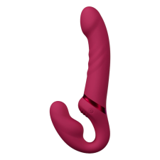 Lovense Lapis - pánt nélküli felcsatolható vibrátor (piros) vibrátorok