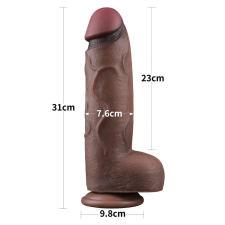 Lovetoy 12'' Dual Layered Silicone Cock XXL műpénisz, dildó