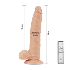 Lovetoy 9.5'' Real Extreme Vibrating Dildo műpénisz, dildó
