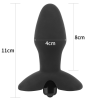 Lovetoy Anal Indulgence Collection Silicone Rocket Teaser - szilikon, vízálló, vibrációs anál dildó - 11 cm (fekete)
