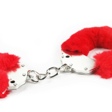 Lovetoy Fetish Pleasure Fluffy Hand Cuffs Red bilincs, kötöző