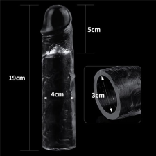 Lovetoy Flawless Clear Penis Sleeve Add 2'' péniszgyűrű