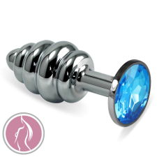 Lovetoy Rosebud Spiral Plug Blue anál