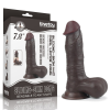 LoveToy SlidingSkin 7.8'' Sliding Skin Dual Layer Dong Brown