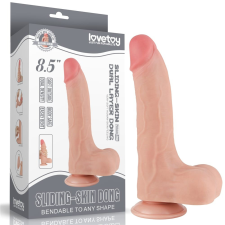 LoveToy SlidingSkin 8.5&#039;&#039; Sliding Skin Dual Layer Dong Flesh II műpénisz, dildó