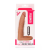 Lovetoy The Ultra Soft Double-Vibrating - vibrációs, felcsatolható, élethű vibrátor - 17,8 cm (testszínű)