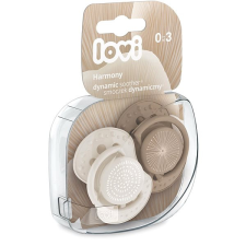 Lovi Harmony szilikon dinamikus cumi 0-3 m, barna 2 db cumi