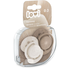  LOVI Harmony szilikon dinamikus cumi 0-3 m, barna 2 db (5901691853812) cumi