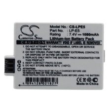 LP-E5-850mAh Akkumulátor 850 mAh digitális fényképező akkumulátor
