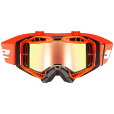 LS2 Aura PRO motocross szemüveg fekete-narancssárga irídium plexi motoros szemüveg