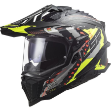 LS2 Enduro sisak LS2 MX701 Explorer C Kiterjesztése fekete-szürke-fluo sárga bukósisak