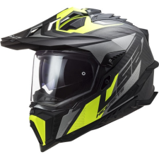 LS2 Helmets LS2 enduro sisak - MX701 Explorer C - matt titán/sárga bukósisak