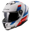 LS2 Helmets LS2 FF808 STREAM II VINTAGE WHITE BLUE RED-06