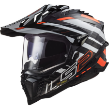 LS2 Helmets LS2 MX701 EXPLORER C EDGE fekete fluo narancs-06 bukósisak