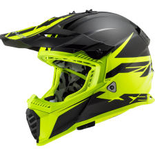 LS2 Motocross sisak LS2 MX437 Gyors Evo Roar fekete-fluo sárga bukósisak