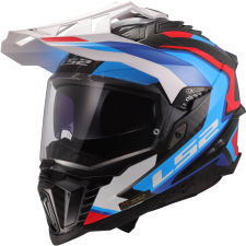 LS2 MX701 Explorer C Frontier II enduro motoros bukósisak fehér-kék bukósisak
