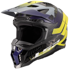 LS2 MX703 X-Force Galuo motokrossz bukósisak szürke-fluo sárga bukósisak