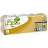 LUCART ECO Natural háztartási toalettpapír 2 rétegű, 180lap, 10 tekercses, 12 csg/zsák 20zsák/raklap