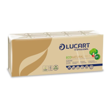 LUCART Eco Natural papír zsebkendő, 4 rétegű 10x9db barna (843166) (L843166) higiéniai papíráru