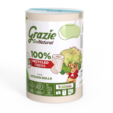 Lucart GRAZIE NATURAL Tekercses kéztörlő 3 rétegű, 150 lap/tekercs papírárú, csomagoló és tárolóeszköz
