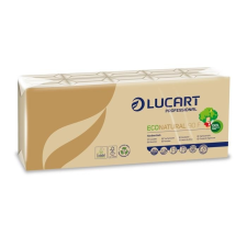 LUCART Papír zsebkendő, 4 rétegű, 10x9 db, "Eco Natural", barna papírárú, csomagoló és tárolóeszköz