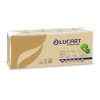 LUCART Papír zsebkendő, 4 rétegű, 10x9 db, LUCART Eco Natural, barna (KHH660)