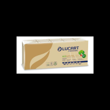 LUCART Papírzsebkendő 4 rétegű 9 lap/cs 10 cs/csomag EcoNatural 90 F Lucart_843166J havanna barna papírárú, csomagoló és tárolóeszköz