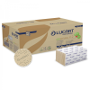 LUCART "V" Hajtogatott kéztörlő, kétrétegű, Fiberpack papír, barna I 20 csomag/karton