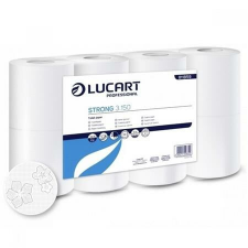 LUCART Toalettpapír, 3 rétegű, kistekercses, 8 tekercses, LUCART Strong 3.150, fehér (UBC79) higiéniai papíráru